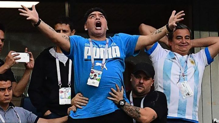 Maradona terminó internado en Rusia