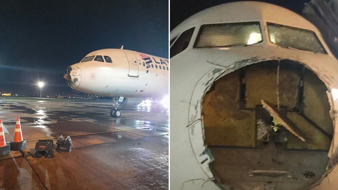 Los impactantes videos a bordo de un avión que atravesó una tormenta en un vuelo de Chile a Paraguay