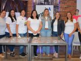 Integrantes de la Asociación Femenina de Pádel de Itapúa